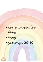 Voorbeeld - Regenboekje - Sommen tot 20 - Pagina 1