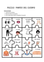 Vista previa - Juegos / Gamificación - PARTES DEL CUERPO: PUZZLE - página 1