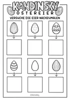 Vorschau - Mal- und Bastelvorlagen - Bunte Ostereier nach Wassily Kandinsky - Kunst für Ostern & Frühling - Seite 2