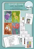 Vorschau - Unterrichtsreihen - Naturgetreue Frühblüher mit Abpausvorlage zeichnen - Deckblatt