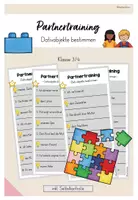 Vorschau - Aufgabenkarten - Partnertraining: Dativobjekte bestimmen (Kl. 3/4) - Deckblatt
