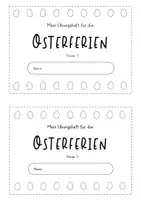 Vorschau - Arbeitsblätter - Ferienheft Ostern Klasse 1 (Mathe & Deutsch) - Seite 1
