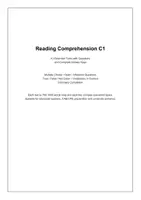 Vorschau - Arbeitsblätter - C1 Reading Comprehension – 10 anspruchsvolle Lesetexte mit Aufgaben & Lösungen - Deckblatt