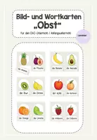 Vorschau - Präsentationen/Tafelbilder - Bild- und Wortkarten Obst/ DAZ/ Anfangsunterricht - Deckblatt