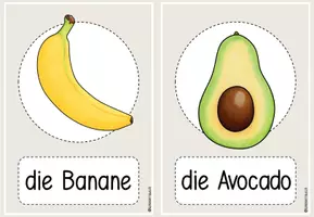 Vorschau - Präsentationen/Tafelbilder - Bild- und Wortkarten Obst/ DAZ/ Anfangsunterricht - Seite 2