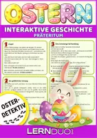 Vorschau - Stationenlernen - Ostergeschichte Präteritum A2 | Interaktive Geschichte Deutsch DaF/DaZ - Seite 1