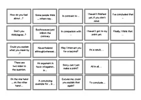 Vorschau - Arbeitsblätter - Deckblatt Discussion Phrase Cards - Seite 3
