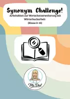 Vorschau - Arbeitsblätter - Synonym Challenge - Deckblatt