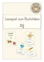 Vorschau - Spiele - Lesespiel zum Buchstaben J/j (Kl. 1/2) - Deckblatt