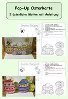 Vorschau - Arbeitsblätter - Ostergruß Pop-Up Karten - Deckblatt