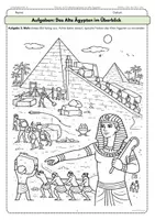 Vorschau - Arbeitsblätter - AB8 Das Alte Ägypten im Überblick Suchsel Quiz Ausmalbild - Seite 2