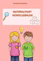 Vorschau - Arbeitsblätter - Würfelgebäude - Materialpaket - Deckblatt