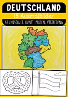 Vorschau - Mal- und Bastelvorlagen - Deutschland Ausmalbilder für Kinder Kunst & Malvorlagen Klasse 1 bis 4 Grundschule - Deckblatt