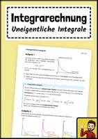 Vorschau - Arbeitsblätter - Uneigentliche Integrale – Flächen mit unendlichen Grenzen - Deckblatt