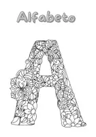 anteprima - Materiale per pittura e bricolage - Alfabeto di Primavera - Lettere da Colorare! - Pagina 1