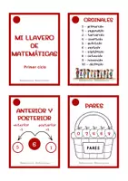 Vista previa - Tarjetas / Manipulativos - LLAVERO DE MATEMÁTICAS (Dividido por ciclos) - página 1