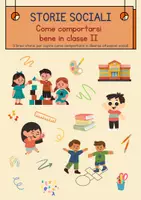 anteprima - Materiale di supporto/inclusione - Storie Sociali - Come comportarsi bene in classe II - Pagina di copertina