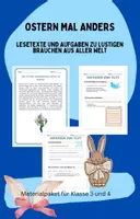 Vorschau - Arbeitsblätter - Osterbräuche - Lesetexte und Aufgaben für Klasse 3 und 4 - Deckblatt