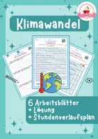 Vorschau - Stundenentwürfe - Klimawandel einfach erklärt - Ethik & Biologie - 6.-8.Klasse - Deckblatt