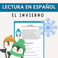 Vista previa - Fichas informativas / Documentos de lectura - Spanish Reading: Winter Reading El Invierno Lectura - Portada
