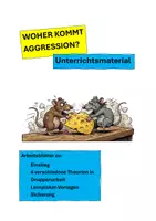 Vorschau - Arbeitsblätter - Praktische Philosophie - Woher kommt Aggression? - Deckblatt