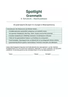 Vorschau - Unterrichtsreihen - Spotlight Grammatik – 8. Schulstufe 50 systematische Übungen zu Wortbildung, Verbalsystem, komplexer Syntax & Textgrammatik - Seite 1