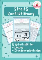 Vorschau - Stundenentwürfe - Streit & Konfliktlösung - Ethik - 6.-8. Klasse - Deckblatt