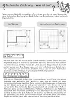 Vorschau - Arbeitsblätter - Arbeitsblatt Skizze/ Technische Zeichnung - Deckblatt