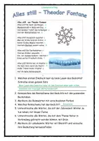 Vorschau - Arbeitsblätter - Wintergedicht: Alles still - Theodor Fontane - Gedicht zum Thema Winter - Seite 3