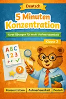 Vorschau - Arbeitsblätter - Klasse 2: 5 Minuten. Kurze Übungen für mehr Aufmerksamkeit - Deckblatt