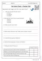 Vorschau - Arbeitsblätter - Arbeitsblatt zum Film "Der Islam-Check" - Seite 3