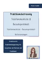 Vorschau - Arbeitsblätter - Praktikumsbetreuung leicht gemacht – Telefoncheckliste & Besuchsprotokoll für Schülerpraktika | Berufsorientierung - Deckblatt