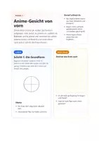 Vorschau - Stundenentwürfe - Anime zeichnen: Gesicht von vorn - Deckblatt