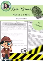 Vorschau - Arbeitsblätter - Materialpaket Lese-Krimis Klasse 3 und 4 / Leseverständnis - Seite 1