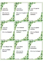 Vorschau - Aufgabenkarten - St. Patrick's Day "I have... Who has...?" game cards - Seite 3
