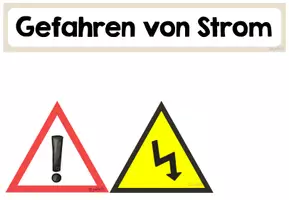 Vorschau - Arbeitsblätter - Gefahren von Strom - Aushang und Arbeitsblatt - Seite 2