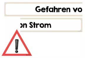 Vorschau - Arbeitsblätter - Gefahren von Strom - Aushang und Arbeitsblatt - Seite 3