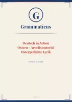 Vorschau - Unterrichtsreihen - Deutsch in Action - Ostergedichte – Lyrik entdecken Gedichte analysieren, Stilmittel erkennen & selbst schreiben - Deckblatt
