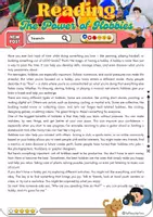 Vorschau - Arbeitsblätter - Reading Comprehension The Power of Hobbies - Grade 8 - Deckblatt