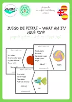 Vista previa - Juegos / Gamificación - JUEGO DE PISTAS - WHO AM I? ¿QUÉ SOY? - Portada