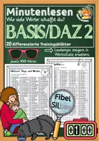 Vorschau - Arbeitsblätter - Lesetraining Klasse 3/4: Minutenlesen „Basis/DaZ 2" - Deckblatt