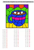 Vorschau - Arbeitsblätter - Rechenmalblätter Winter | Mathematik Klasse 2 Zahlenraum bis 100 | Addition & Subtraktion Übungen Grundschule - Seite 2