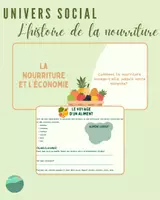 Aperçu - Feuilles d'exercices - L'histoire de l'alimentation - Page de couverture