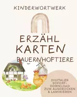 Vorschau - Fördermaterial/Inklusion - Erzählkarten Kamishibai Bauernhoftiere für Sprachförderung - Deckblatt