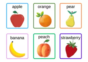 Προεπισκόπηση - Flashcards - Τα φρούτα στα αγγλικά σε flashcards - Εξώφυλλο