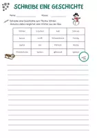 Vorschau - Arbeitsblätter - Kreatives Schreiben mit Wörterbox - Winter - Seite 3