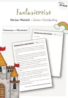 Vorschau - Arbeitsblätter - Märchen Werkstatt - Fantasiereise inkl. Arbeitsauftrag - Deckblatt
