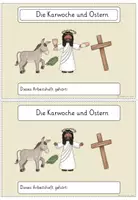 Vorschau - Arbeitsblätter - Karwoche und Ostern Religion Kl. 3 und 4 - Seite 1