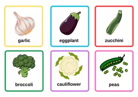 Προεπισκόπηση - Flashcards - Τα λαχανικά στα Αγγλικά flashcards - Σελίδα 2