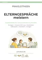 Vorschau - Merkblätter - Elterngesprächs-Komplettpaket: Praxisleitfaden - Deckblatt